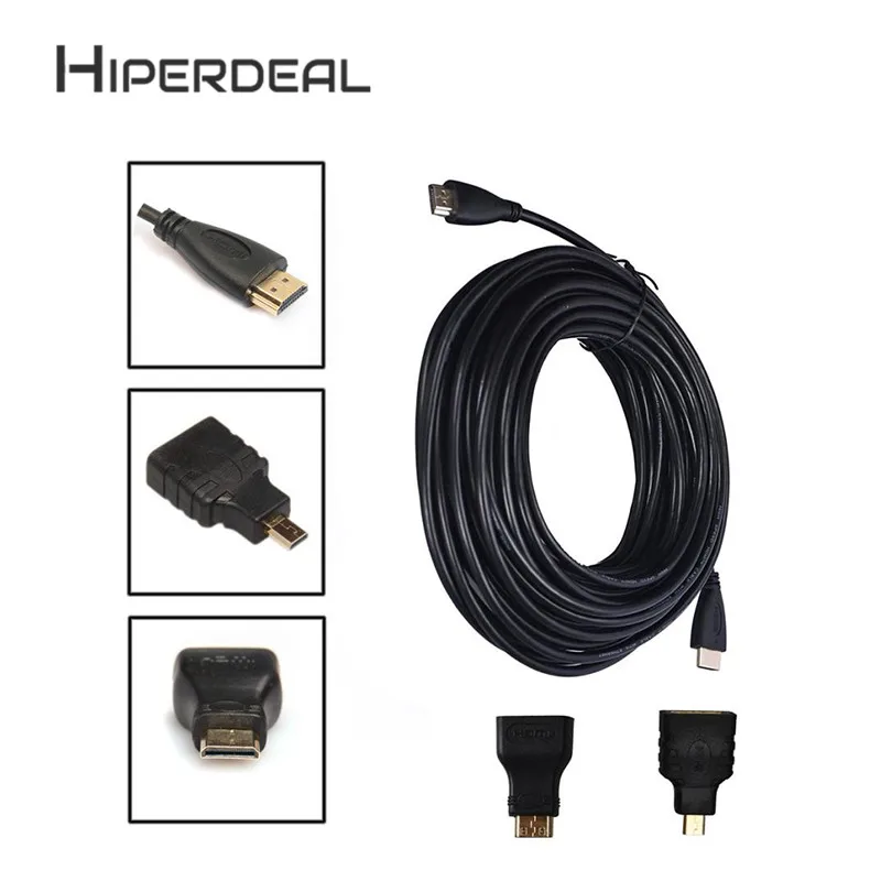 HIPERDESL 3в1 HDMI к HDMI/Mini/микро-адаптер кабель комплект HD для планшетных ПК Paperwhite