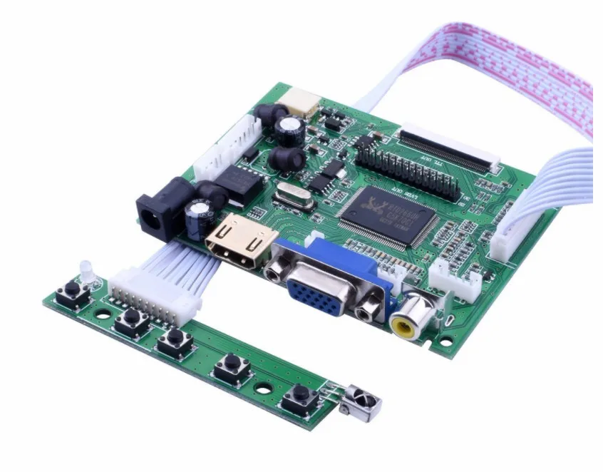 7Inch HD LCD Display Screen Monitor Driver Board Control HDMI-Compatible VGA AV For Lattepanda Raspberry Pi Banana Pi