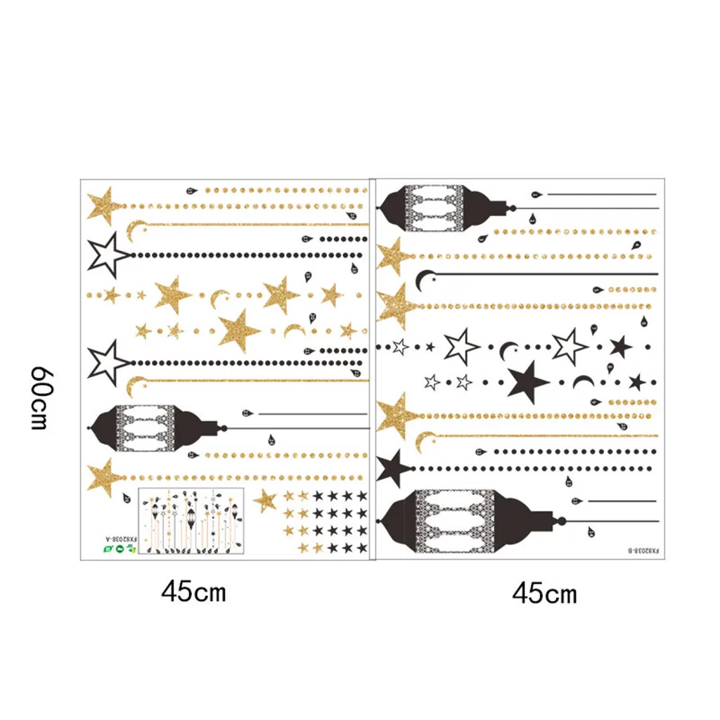 Мусульманские виниловые наклейки на стены, домашний декор, для спальни, Рамадан, Рамадхан, Карим, ислам, настенные наклейки, домашний декор,#30