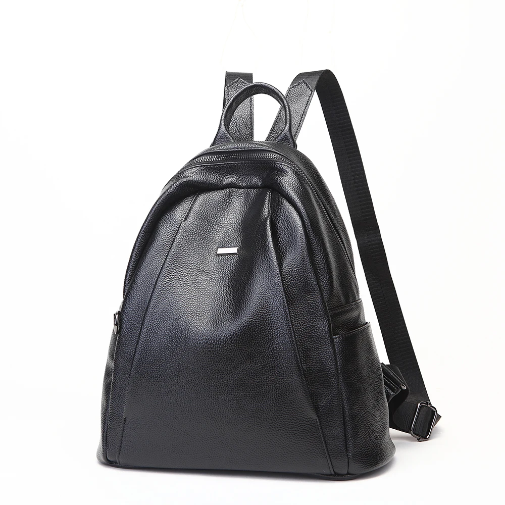 

KYYSLO High capacity Genuine Leather Cowhide Casual soft leather backpack Korean fashion Simple wild women travel backpack