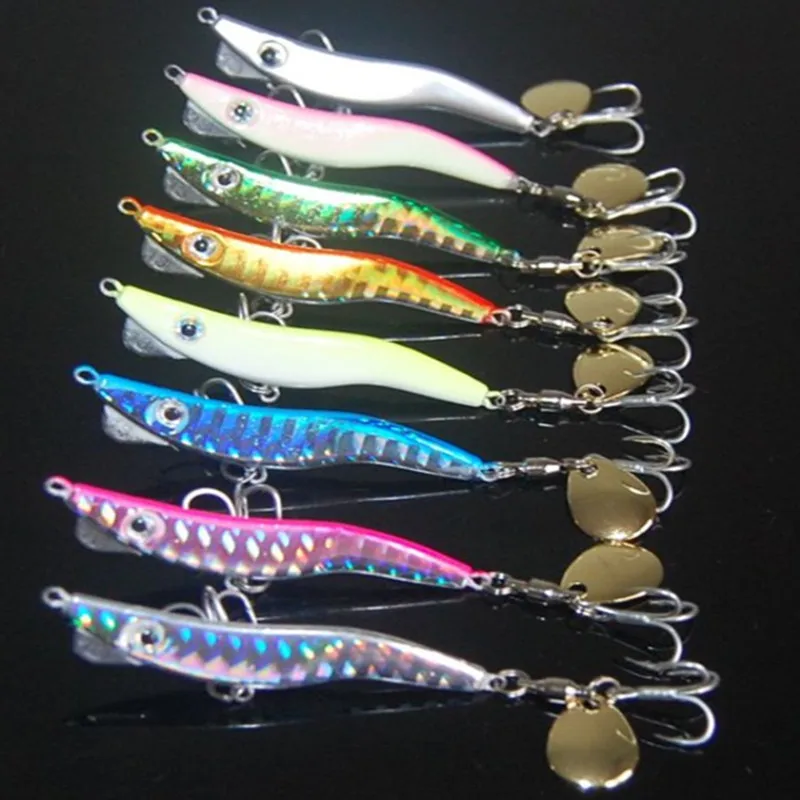

Shrimp Shaped Fishing Bait Lures 13g 28g Metal Jig New Spinner Bait Fly Fishing Lure 8 Pcs/Lot Jigging Baits