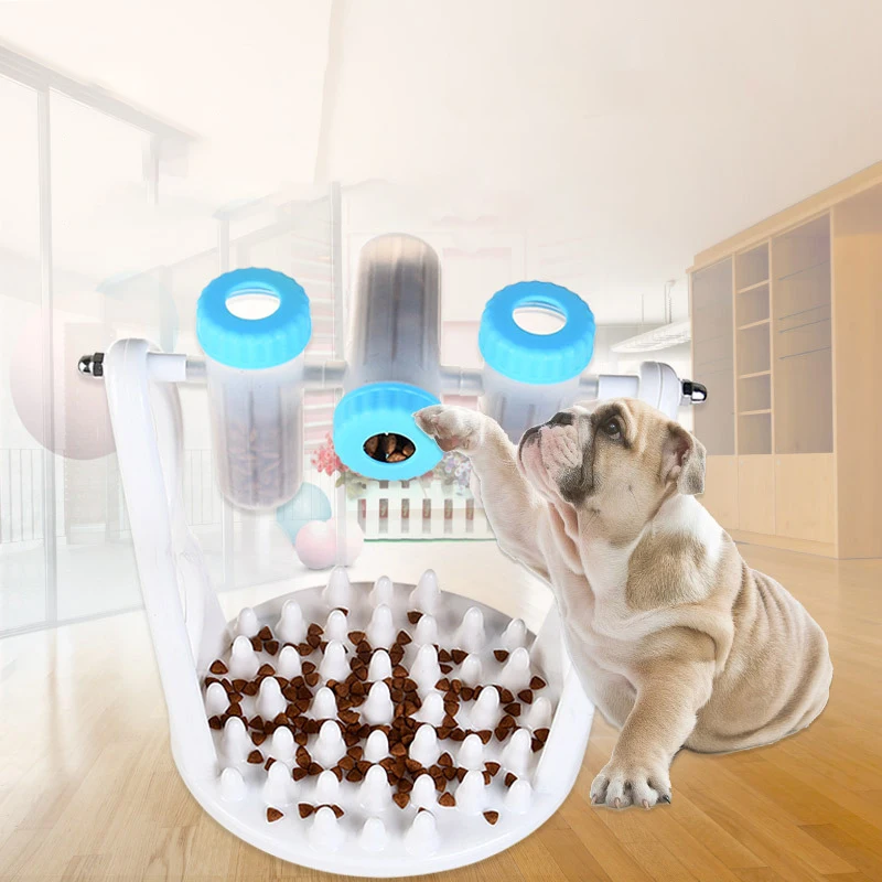Pet Dog Cat Puzzle Skip Bowl Catch Bowl Non Slip Anti ...