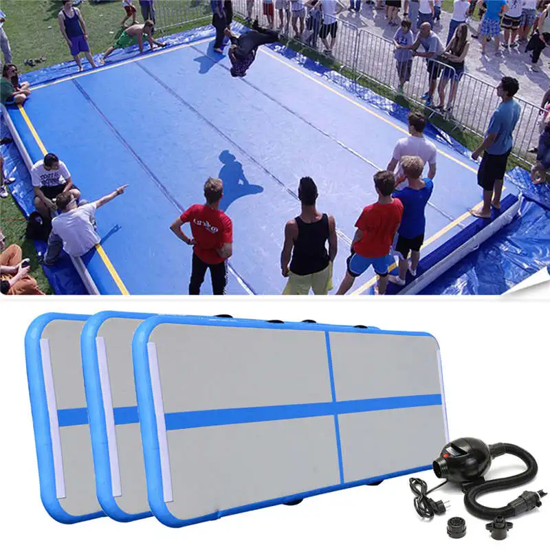 

High Quality Portable 0.9*3m Inflatable Tumble Track Trampoline Air Track Taekwondo Gymnastics Inflatable Air Mat with 220v Pump