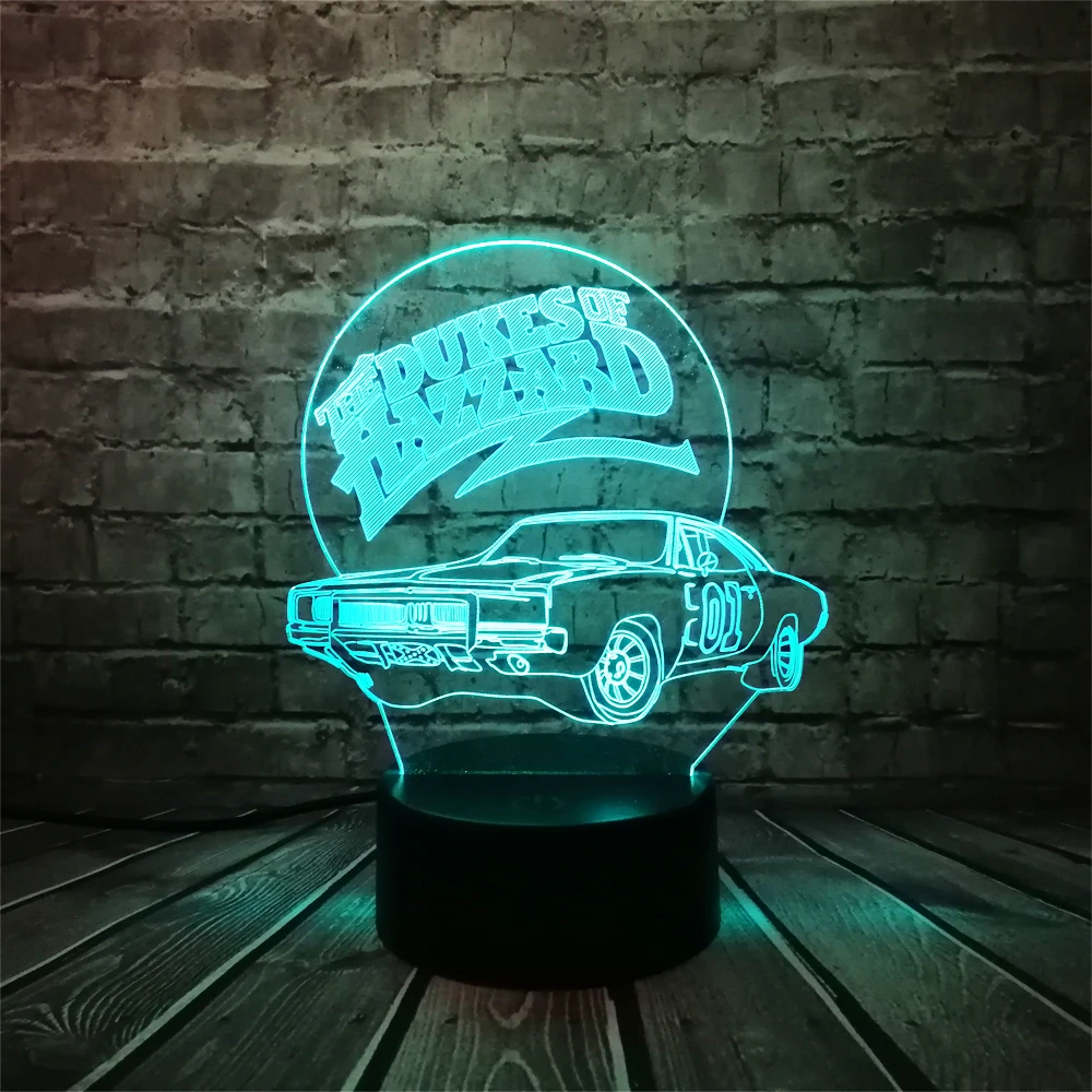 3D лампа автомобиль USB ночник многоцветный ласветодио дный ва LED RGB Освещение Luminaria настольная Дети Рождественские подарки дома Deacorative