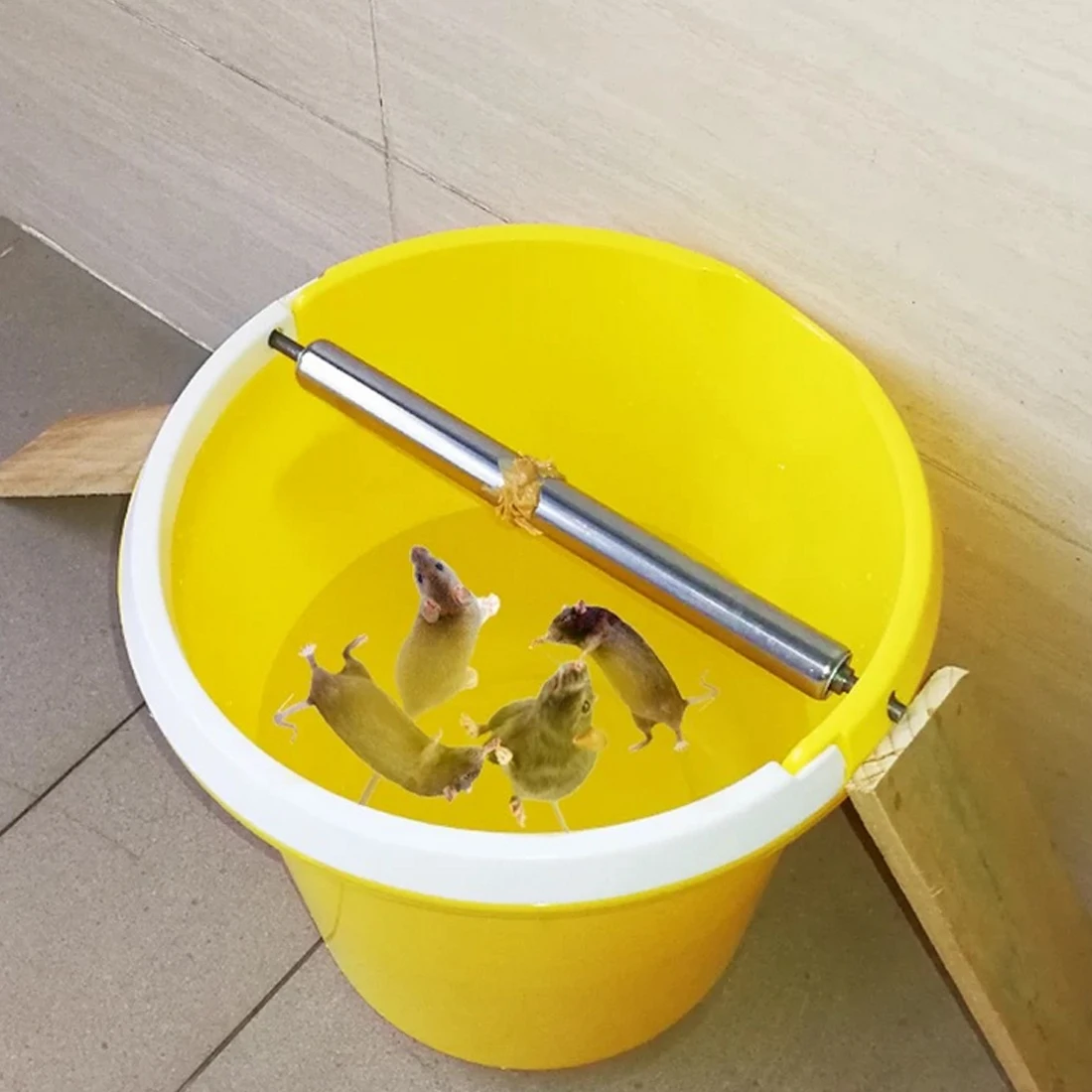 

Household Auto Mouse Trap for Rats Rodent Mice Repeller Non Poison Stainless Steel Rolling Stick Rat Catcher