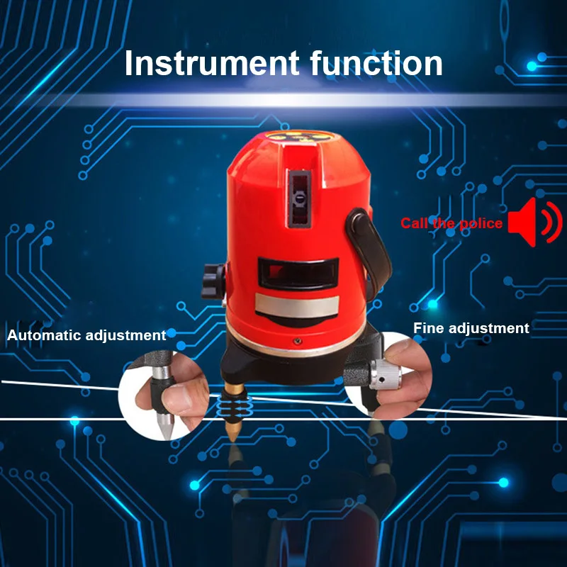 

Lasers Level Red Cross Line 1 Point 360 Degree Rotary Self-leveling Nivel Diagnostic Tools GHS99