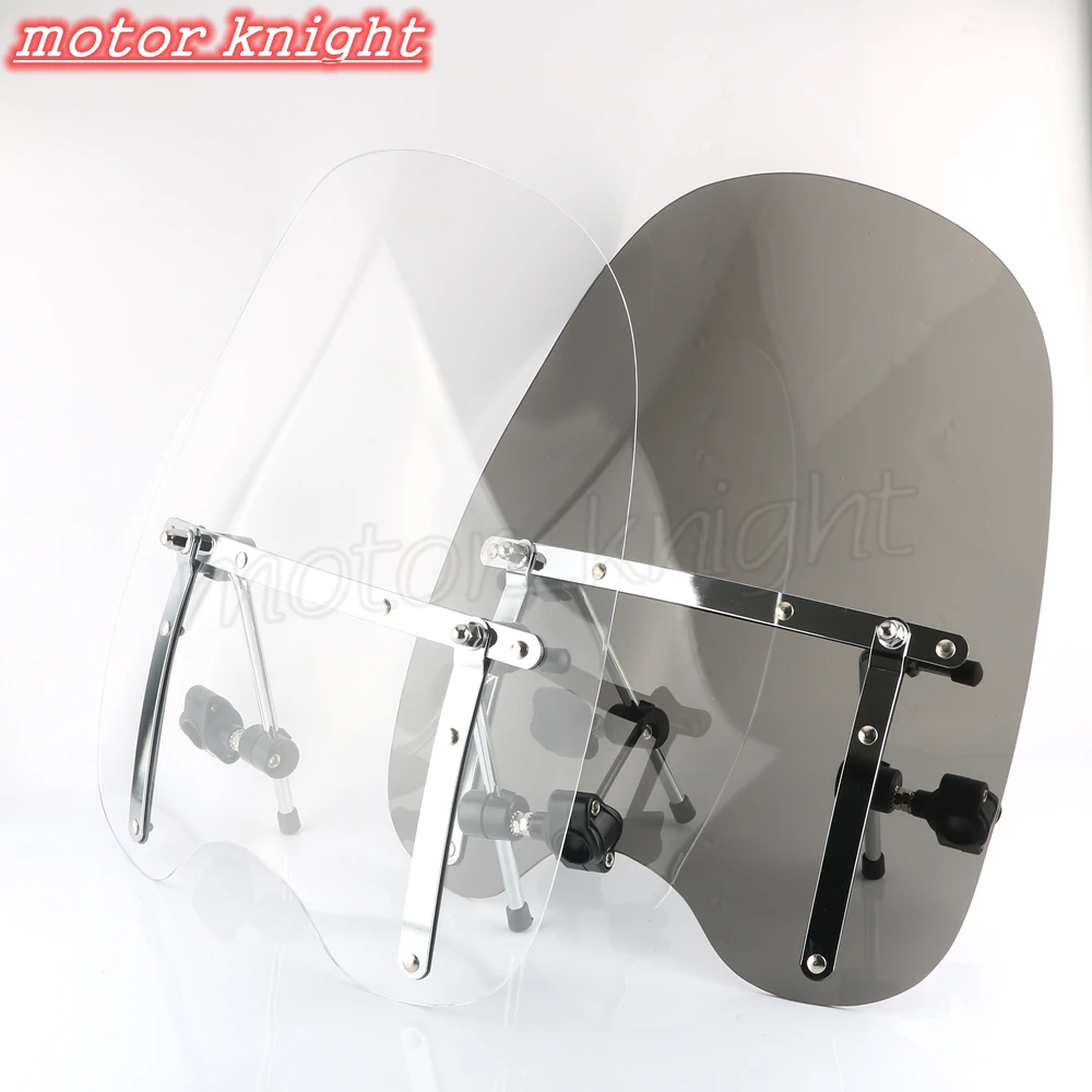 

7/8"&1" universal windshield motorcycle For Harley Davidson Honda Suzuki Yamaha Dyna Fatboy