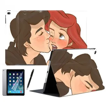

The Little Mermaid Prince & Princess Smart Tablet Case Cover For iPad Air 2 3 5 6th 9.7" 2018 7th 2019 10.2" 10.5" PRO Mini 4 5