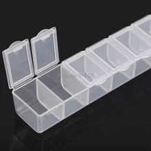 7Day Еженедельный медицинский таблетки коробка для лекарств чехол Мини коробочка для пилюль контейнер