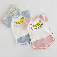Summer Family Look Matching Sets Outfits Short Banana Mother Son Party Dress Kids Clothes Me Mom Daughter Tshirts Mommy Clothes