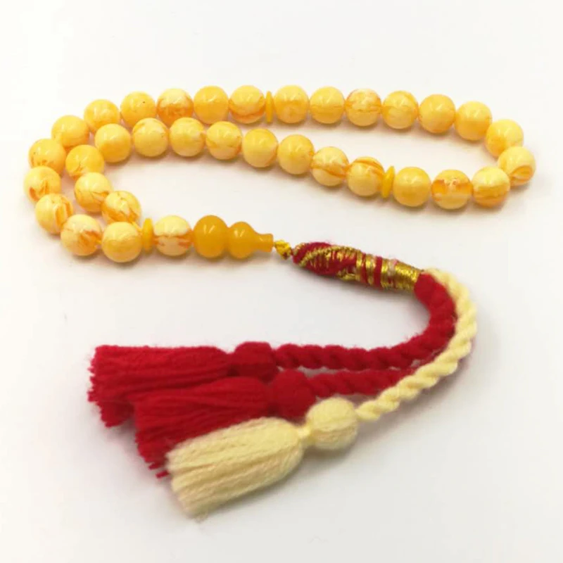 Бусины Ambers Tasbih 33 66 99 Размер 8 10 12 мм королевские кисточки ручной работы турецкое