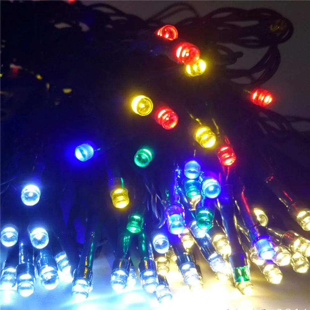 Solar 12M 100 LED String Lights Decoration For Christmas Tree Party Outdoor Garden Wholesale ...
