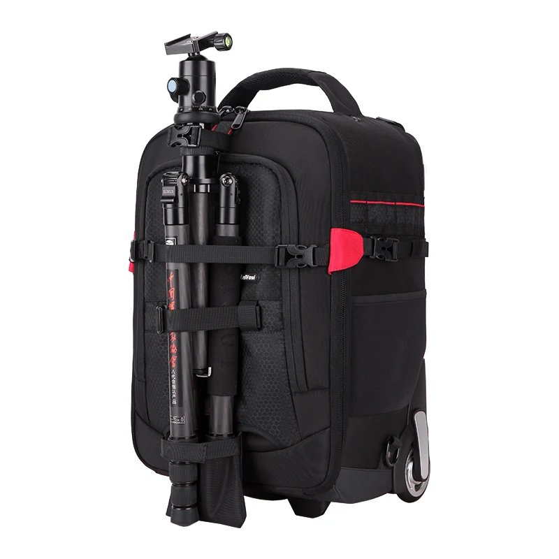 Shoulder Travel Bags Photography Backpack Camera Bag Suitcase on Wheels Men Cabin Trolley luggage