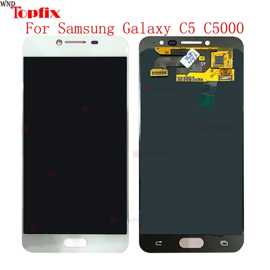 In Stock Super AMOLED For SAMSUNG C5 C5000 LCD Display Touch Screen Digitizer Assembly 5.2Inch LCD Replacement For SAMSUNG C5   (2)