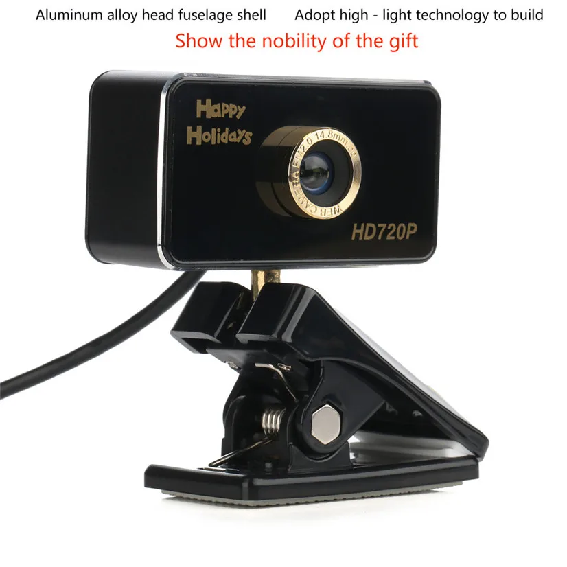 USB HD веб-камера P 720 P Цифровая видеокамера со встроенным звуковым цифровым светодио дный Ом 180112 - Цвет: Черный