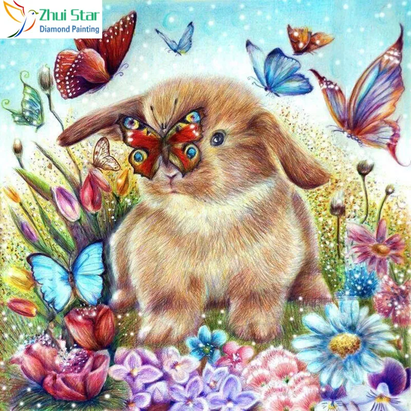 Zhui Star 5D DIY полностью квадратная дрель Алмазная картина вышивка крестиком Бабочка