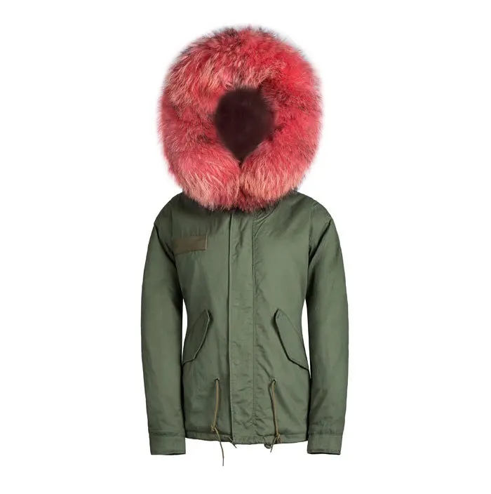 male parkas plus size overcoat faux furs lining coat and big orange red collar parka