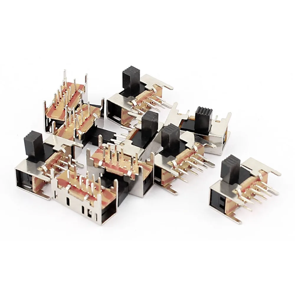 10 шт. 3 положения 2P3T 8 Pin PCB панель мини микро правый угол переключатель|switch switch|switch