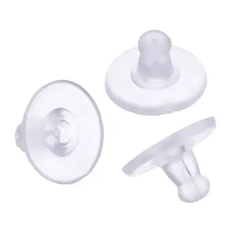 

1000 Pieces All Styles Clear Earring Backs Rubber Earring Safety Backs Stoppers