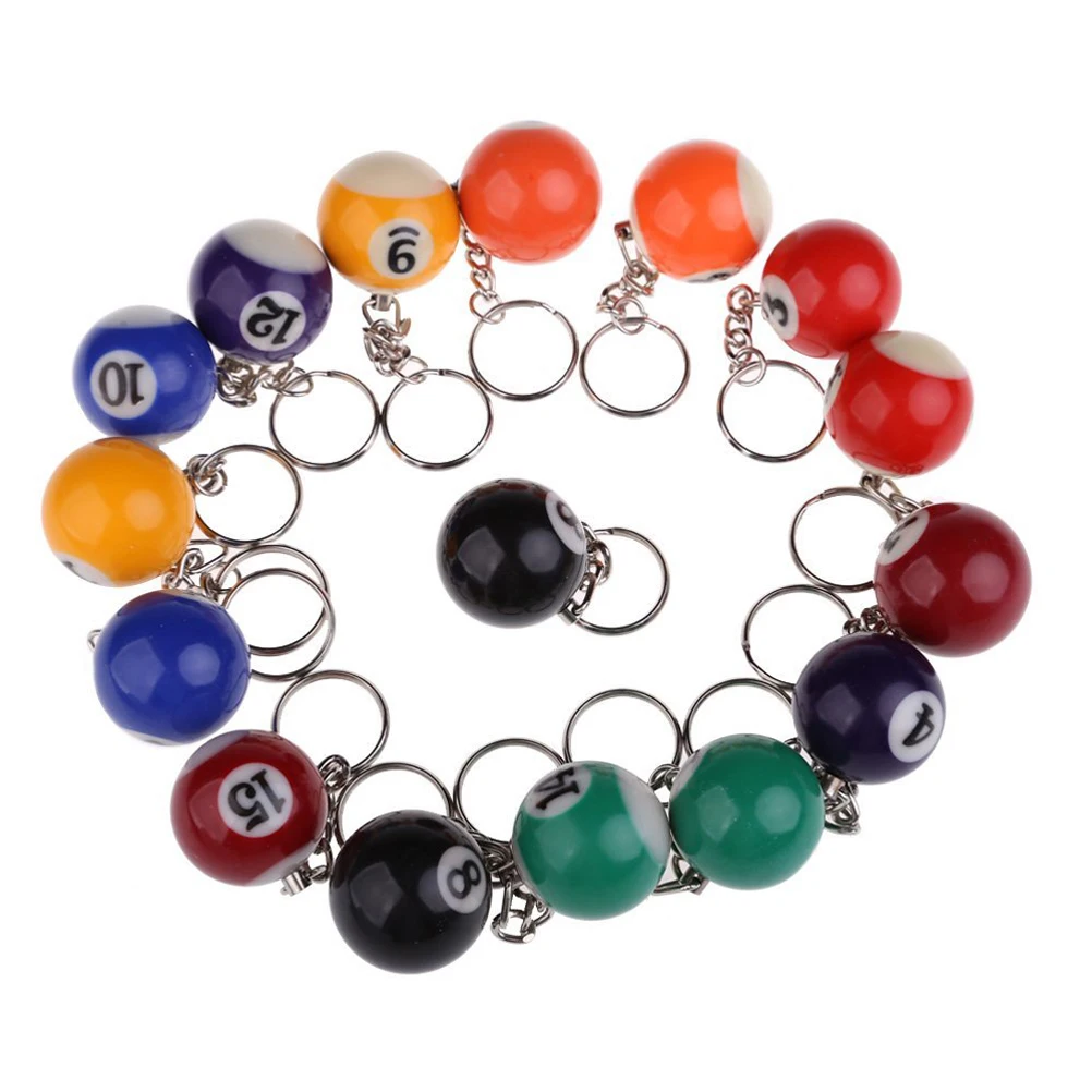 billiard ball keychain