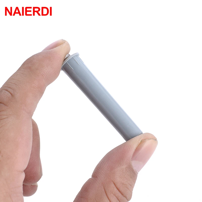 NAIERDI 5 шт. серые защелки для шкафов Белый бампер буферы двери кухонный шкаф