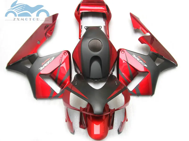 ABS plastic Injection fairing kit fit for Honda CBR600RR 03 04 CBR 600 RR 2003 2004 aftermarket fairing kits red black NY04