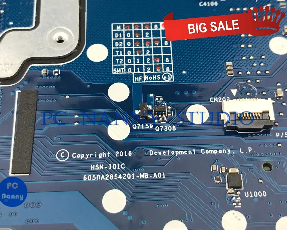 lower price PCNANNY for HP EliteBook 820 G4 Laptop motherboard 914271-601 6050A2854201-MB-A01 SR2ZU i5-7200U te