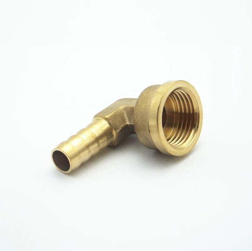

8mm 10mm 12mm 14mm 16mm Hose Barb x 1/4" 1/3" 1/2" BSP Female Thread Elbow Brass Barbed Fitting Coupler Connector Adapter
