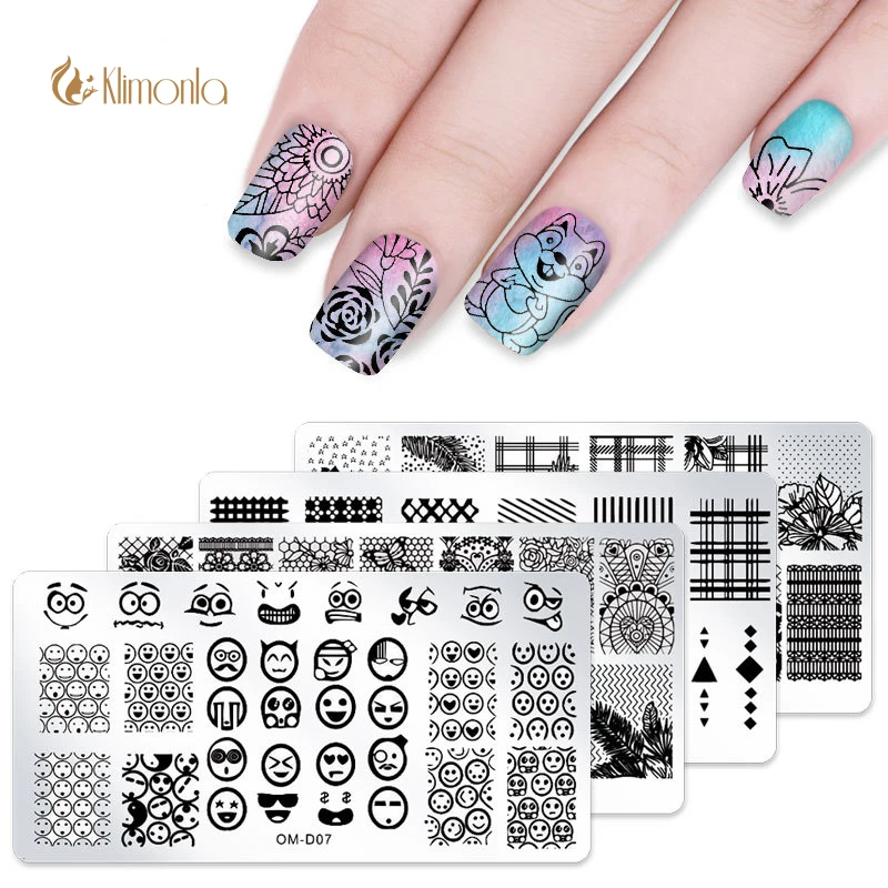 

1 Pcs Stainless Image Plate Nail Stamping Plates Floral Animal Geometric Pattern Nail Art Manicure Template Nail Stamp Tools