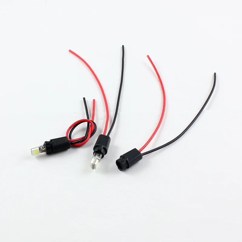 T5 85 86 2721 Car Wedge SMD Led Park Light Extension Connector Socket 2pcs