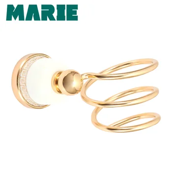 

2019 Wall Hair Dryer Rack Space Aluminum Bathroom Wall Storage Holder Portable Wall Holder kitchen