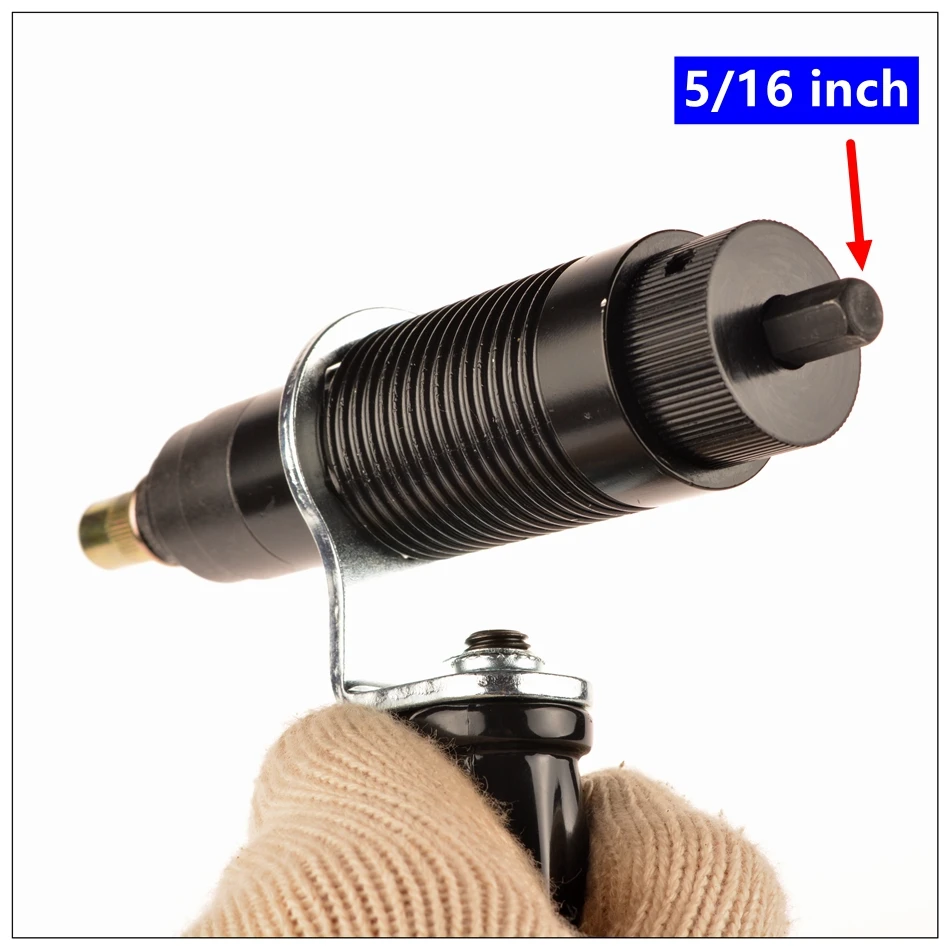 Electrical Rivet Nut Gun M4-M5-M6-M8-M10 Cordless Nut Riveter Drill Adapter Rivet Tool Electrical Riveter