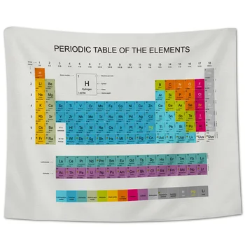 

Periodic Table Of Elements Chemistry Wall Hanging Tapestries Wall Decor Wall Décor Tapestry Blanket Towel Scarf Hypoallergenic