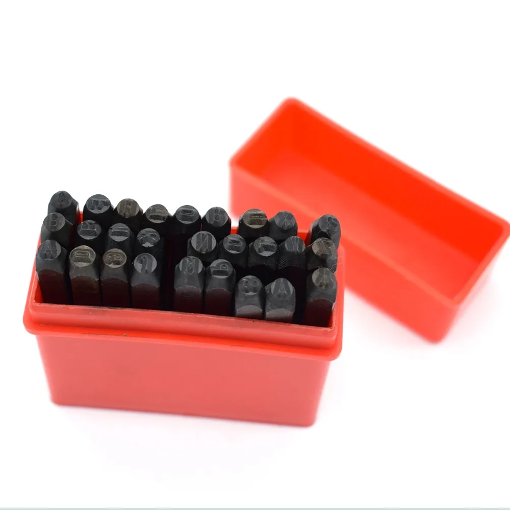 Buy 3mm Letter Steel Metal Die Stamp Punch Tool Set