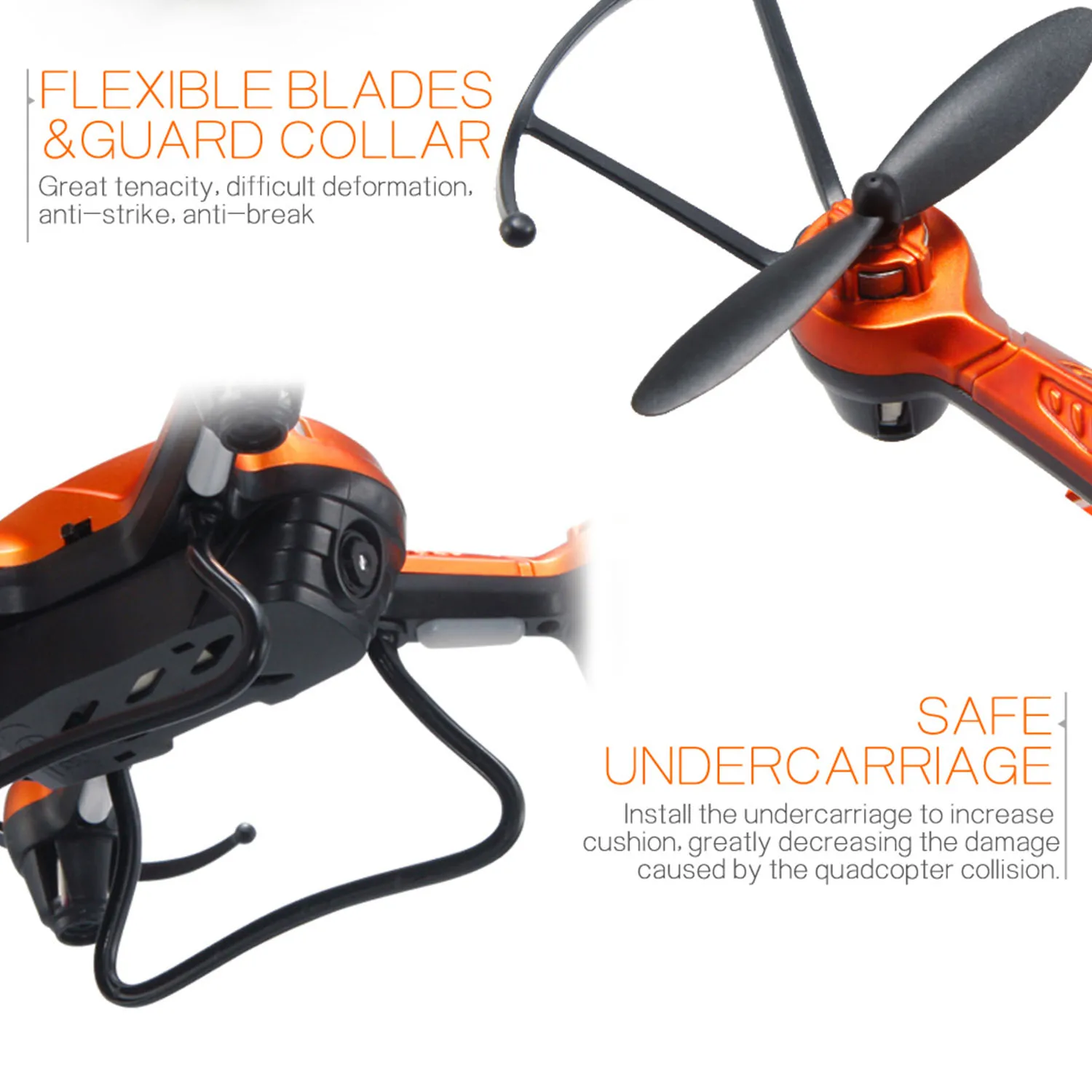 4 Channel 6-Axis 2.4GHz Wifi Real Time Transmission LED Light Altitude Hold 2.0M