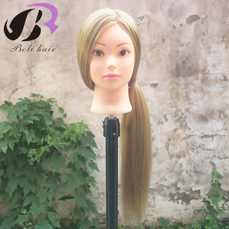 Kopen Goedkoop 26 \"Training Hoofd Voor Kappers Mannequin Blond Haar
