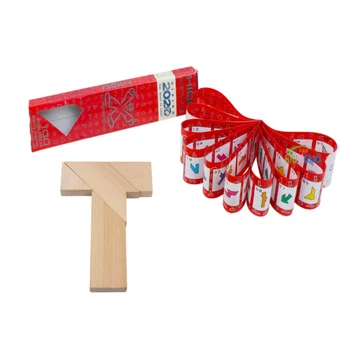 

Subcluster 1 Pcs T Word Puzzle Tangram Wooden Brain Teaser Puzzle Intellectual Kids Toys