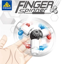 KAZI 6PCS Lot Block Finger Spinner Model Building Education Brick Block Toys Fidget Anti Stress Toy