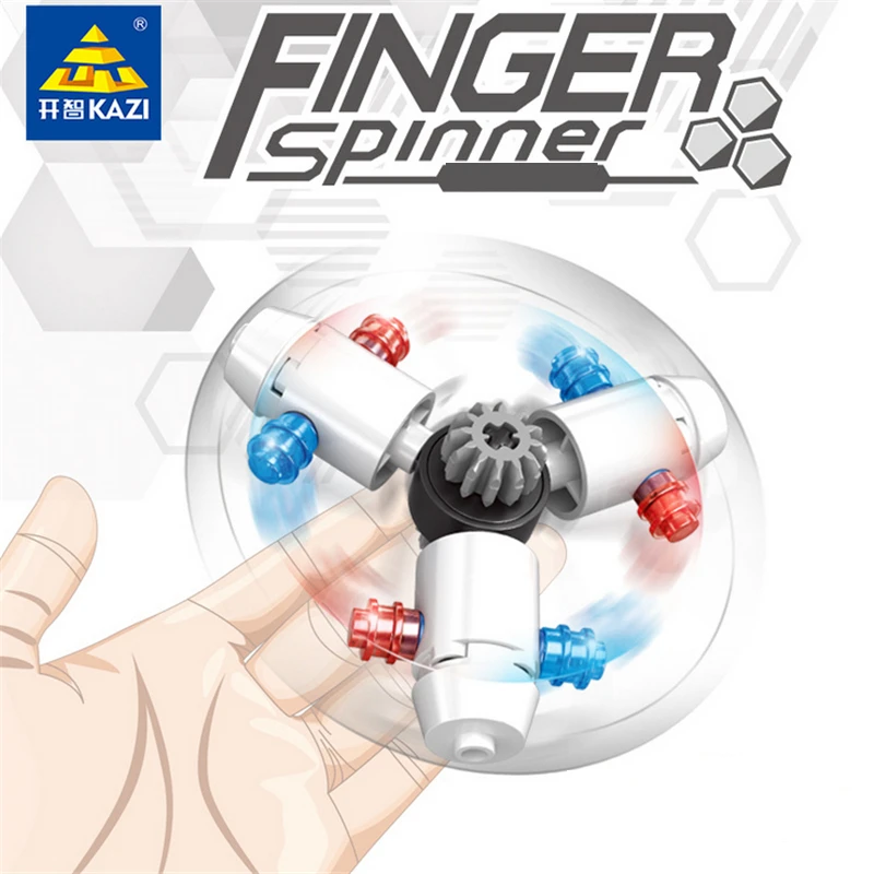 KAZI 6PCS Lot Block Finger Spinner Model Building Education Brick Block font b Toys b font
