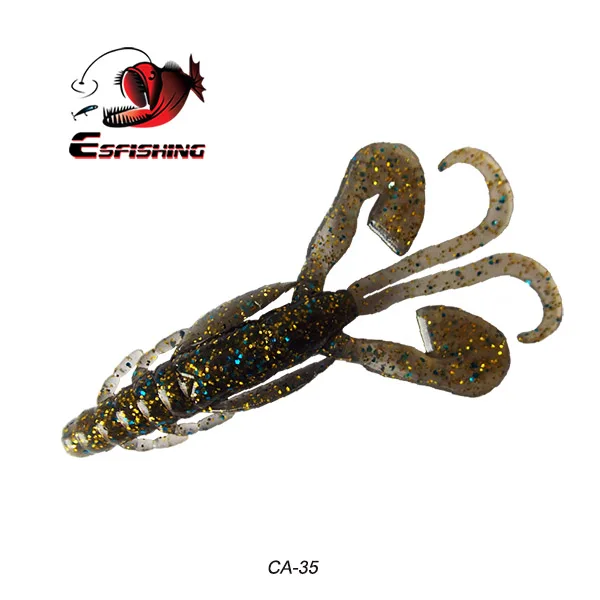 Esfishing Craw рыболовные приманки 6 шт. 9 см/6,2 г огромные щупальца рыболовные приманки для карпа Мягкая приманка для рыбалки Реалистичная креветка Isca Artificiais - Цвет: CA35