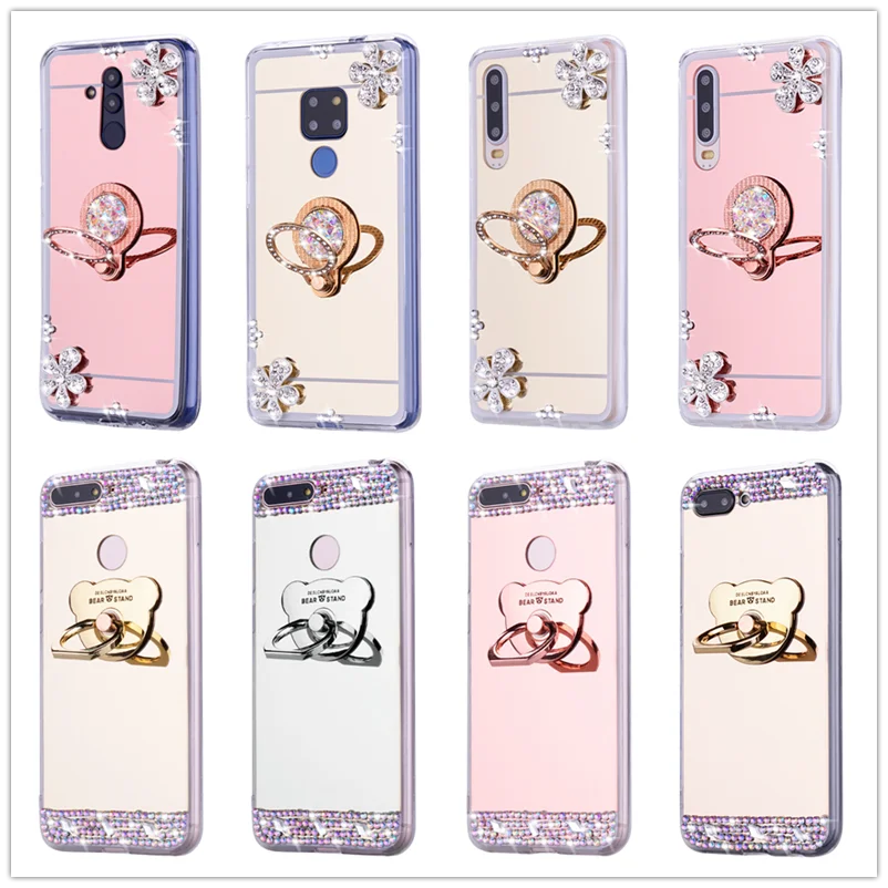 Mirror TPU Case for Huawei Y5 Lite Y6 Y3 2017 Soft Blind Honor 10 9 8 V8 6C Pro Play 8C 8X 7X 6X |