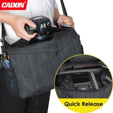 Caden su geçirmez seyahat omuz DSLR kamera çantası w/yağmur kılıfı için DIJ Mavi Pro/hava Drone Sony Nikon Canon dijital tripod K11
