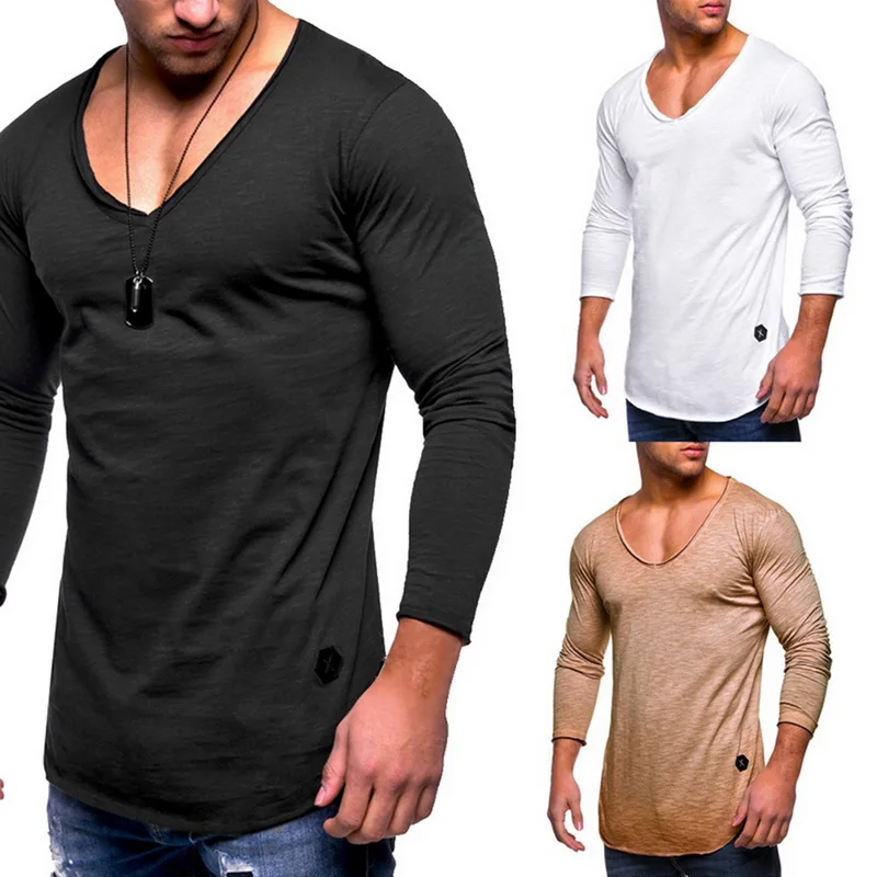 Mens long sleeve v neck Clearance