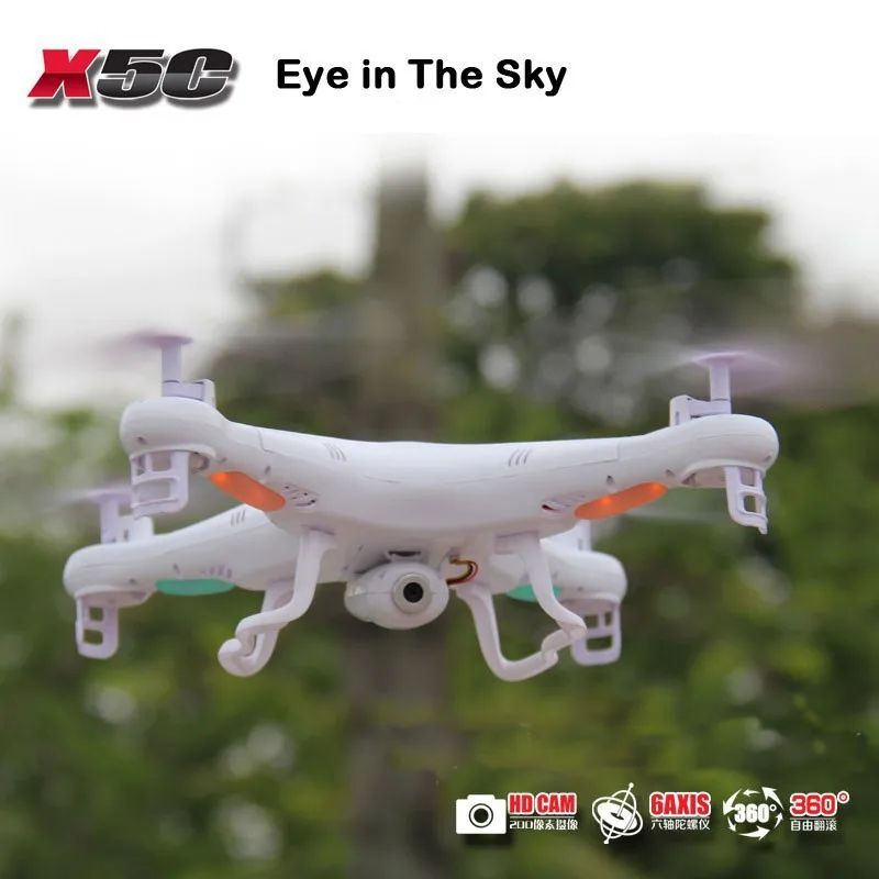 Есть подарок Oringinal Syma X5C RC Quadcopter 2,4G 4CH 6 оси; Дрон с гироскопом Пульт дистанционного управления квадрокоптером НЛО с HD камерой RTF