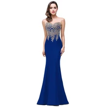 Förderung Bereit 2016 Günstige Echt Mermaid Sheer Neck Schwarz Satin Günstige Lange Abendkleider Robe De Soiree Longue Formale Abend