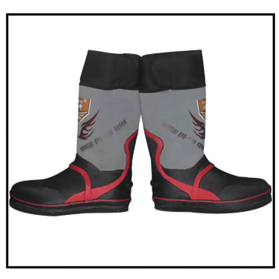 Fly Fishing Shoes Aqua Rock Fishing Wading Waterproof Elastic Rubber Shoes Felt Sole High Boots No-slip Hiking and Hunting