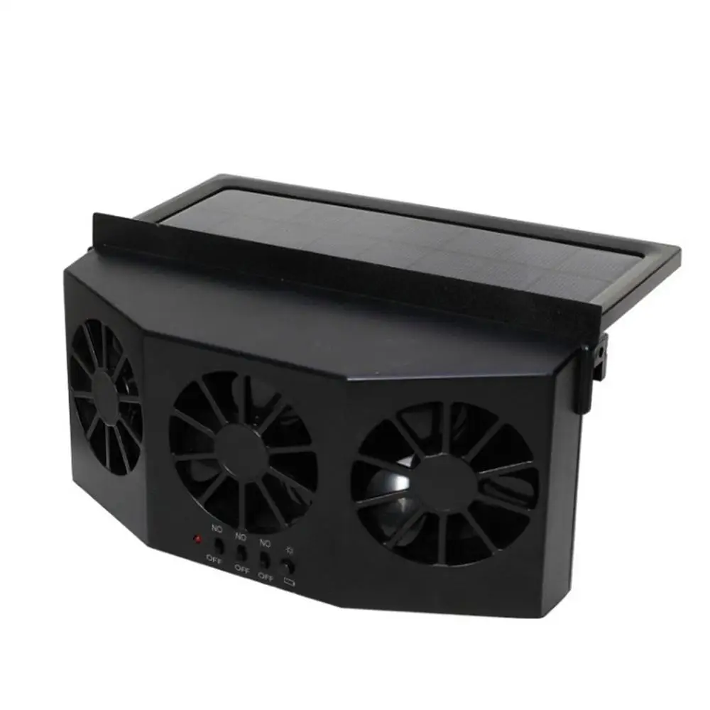 

4W Universal Solar Electrico Auto Exhaust Fan Cooler Window Ventilation Fans Air Vent Conditioner Ventilator Car Radiator