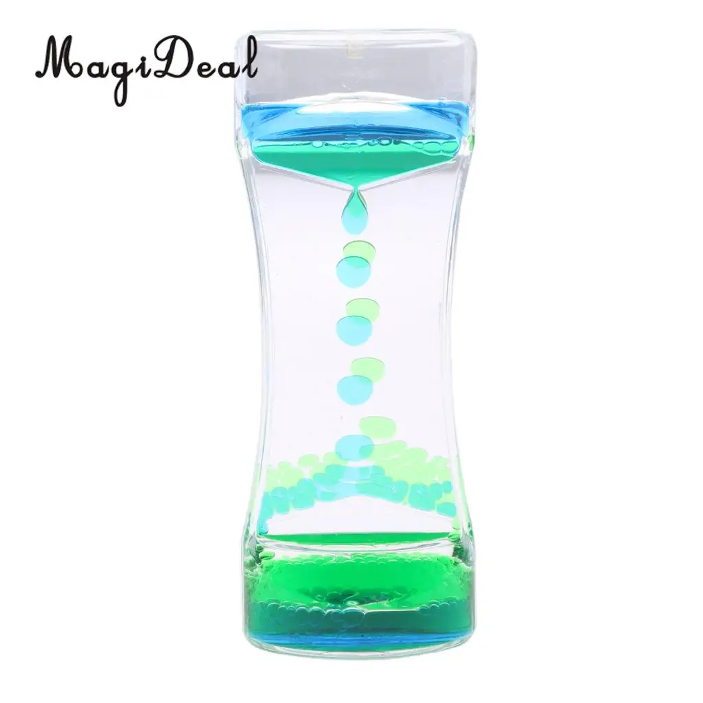 Acrylic Mix Color Liquid Timer Children Sensory Educational Time out Tool Home Room Office Desk Decor Novelty Friends Gift