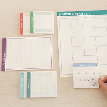 

Small portable memo pad schedule notes notepad material escolar kawaii papeleria stationery cute agenda planner organizer