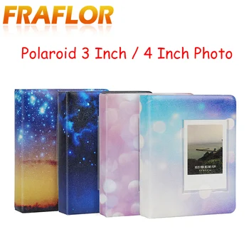 

64 Photos Starry Sky Series for Polaroid Mini Instax 4 Inch / 3 Inch Photo Album Matte Cover PVC Inner Page Storage Movie Ticket